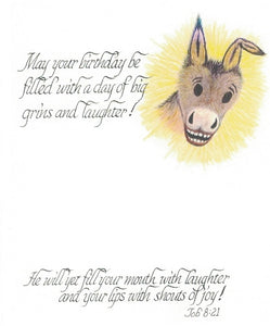 Burro Birthday Card